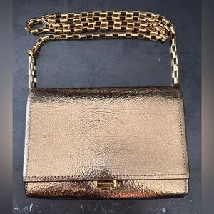 Michael Kors Collection Gold Detachable Strap Handbag